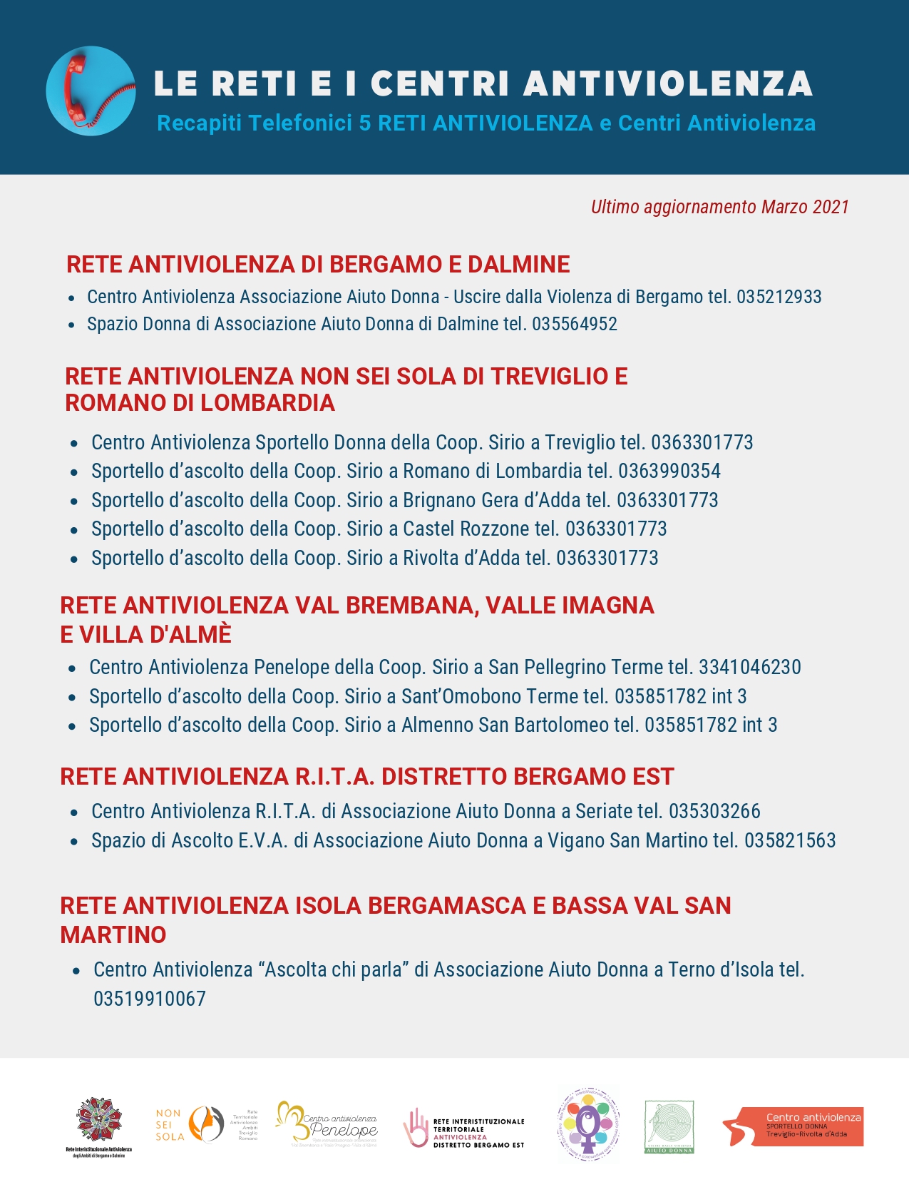 Le reti e i centri antiviolenza